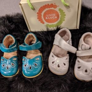 Livie & Luca, bundle both size 6, teal, white opal